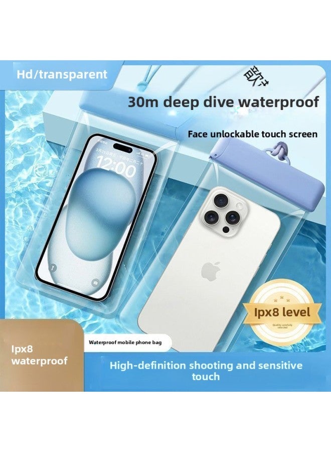 general Mobile Phone Waterproof Bag Touchscreen Capture Takeaway Rider Swimming Rainproof Drifting Sealed Bag Diving Waterproof Mobile Phone Case-Color:【level 8 Waterproof, Export Quality, Mobile Phone Secu - Image 3