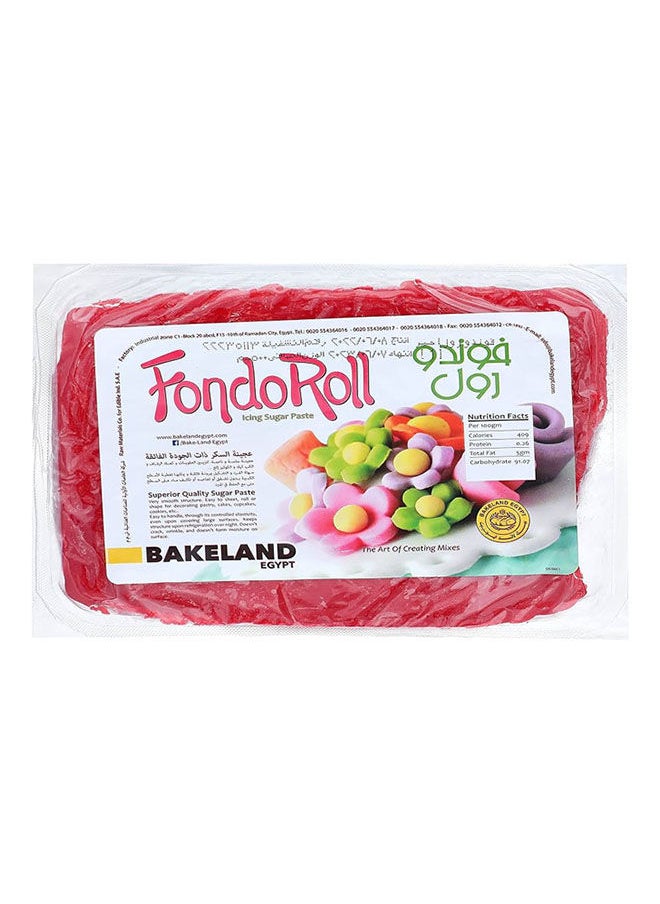 Bakeland Fondo Roll Sugar Paste Red 500 grams 