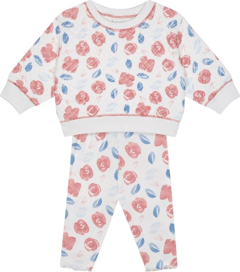 Antebies Watercolor Floral Sweatshirt and Leggings Set  - Image 1