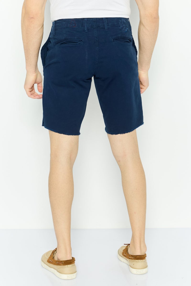 Original Paperbacks Men Plain Chino Shorts, Navy - Image 4