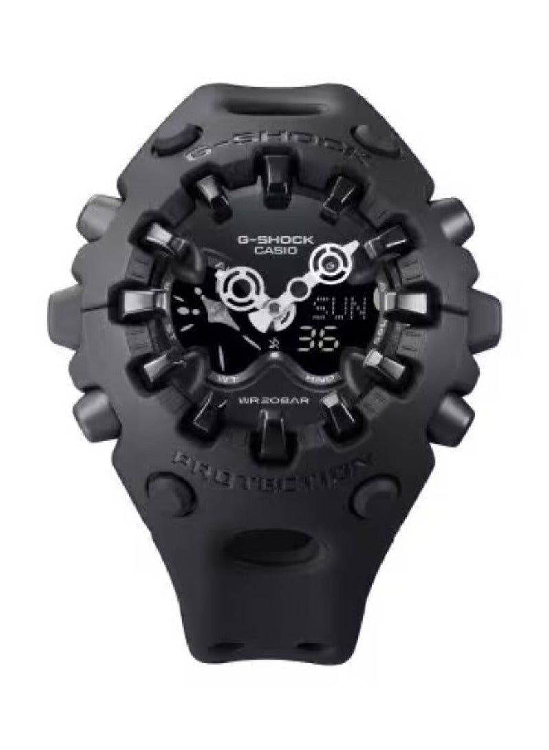 G-SHOCK Casio G-Shock GA-V01-1ADR Men's Analog-Digital Watch – Black Resin Band, Shock Resistant, 200M Water Resistant, LED Light, World Time, Stopwatch, Countdown Timer, Alarm – Rugged & Stylish Sport Watch  - Image 1