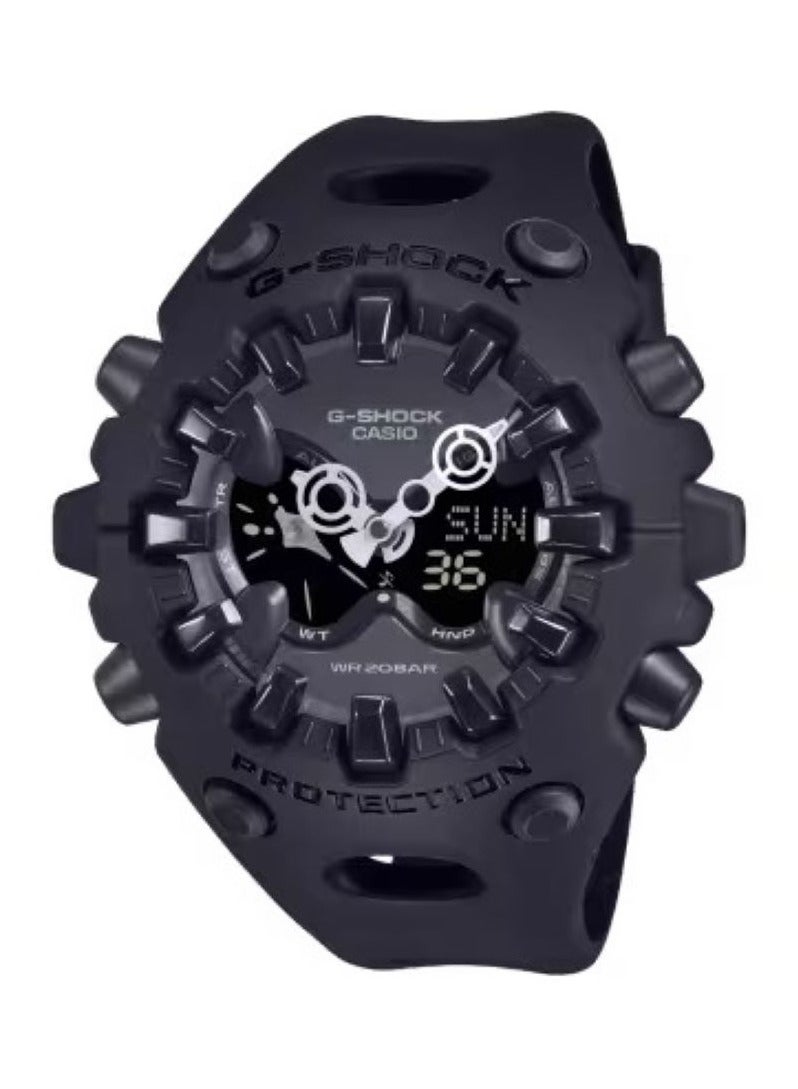 G-SHOCK Casio G-Shock GA-V01-1ADR Men's Analog-Digital Watch – Black Resin Band, Shock Resistant, 200M Water Resistant, LED Light, World Time, Stopwatch, Countdown Timer, Alarm – Rugged & Stylish Sport Watch  - Image 3