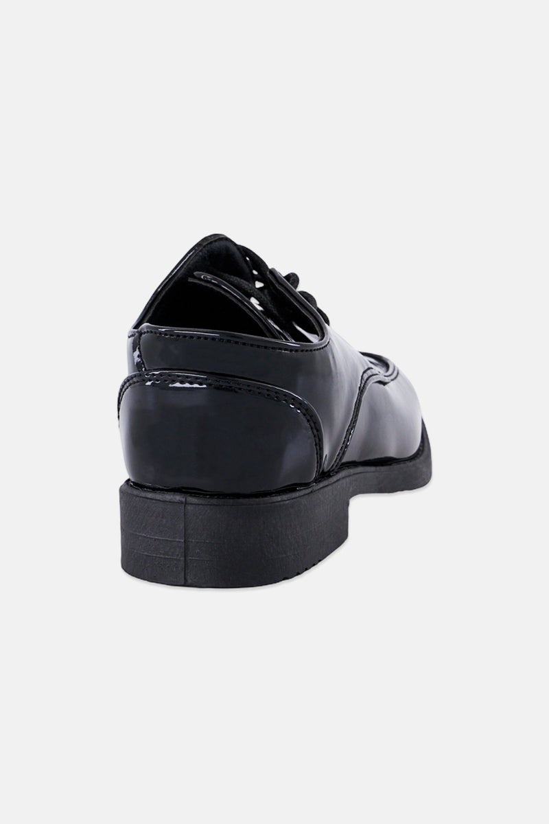 Josmo Kids Boy Lace Up Casual Shoes, Black - Image 2