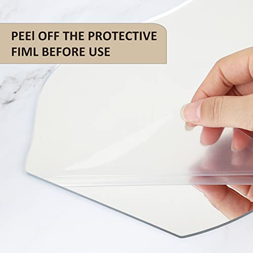 DaizySight Irregular Aesthetic Vanity Mirror Frameless, Decorative Desk Tabletop Acrylic Mirrors with Wooden Stand for Living Room, Bedroom, and Minimal Spaces Home Decor - Cloud Shape - Image 3