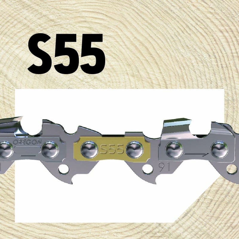 Oregon S55 AdvanceCut Chainsaw Chain for 16-Inch Bar -55 Drive Links - Low-Kickback Chain fits McCulloch, Stihl, Wagner and More Gray - Image 3