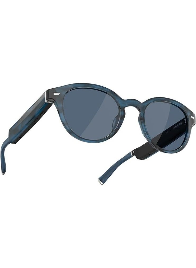 ECHO - Echo Frames Smart glasses with Alexa Square frames in Classic Black with polarized sunglass lenses - BLUE Round - Image 1