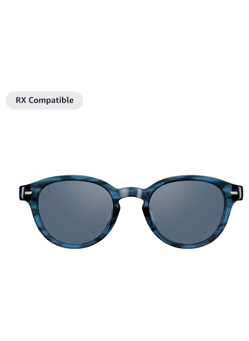 ECHO - Echo Frames Smart glasses with Alexa Square frames in Classic Black with polarized sunglass lenses - BLUE Round - Image 1