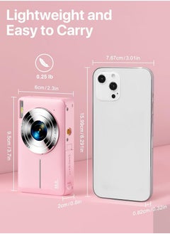 Eworld 44MP HD Digital Camera with 32GB Card, Compact Photo Camera with 1080P Video, 2.4" Screen, 16X Zoom, Anti-Shake, and Rechargeable Battery for Girls and Boys, Perfect for Kids and Beginners  - Image 2