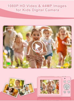 Eworld 44MP HD Digital Camera with 32GB Card, Compact Photo Camera with 1080P Video, 2.4" Screen, 16X Zoom, Anti-Shake, and Rechargeable Battery for Girls and Boys, Perfect for Kids and Beginners  - Image 4