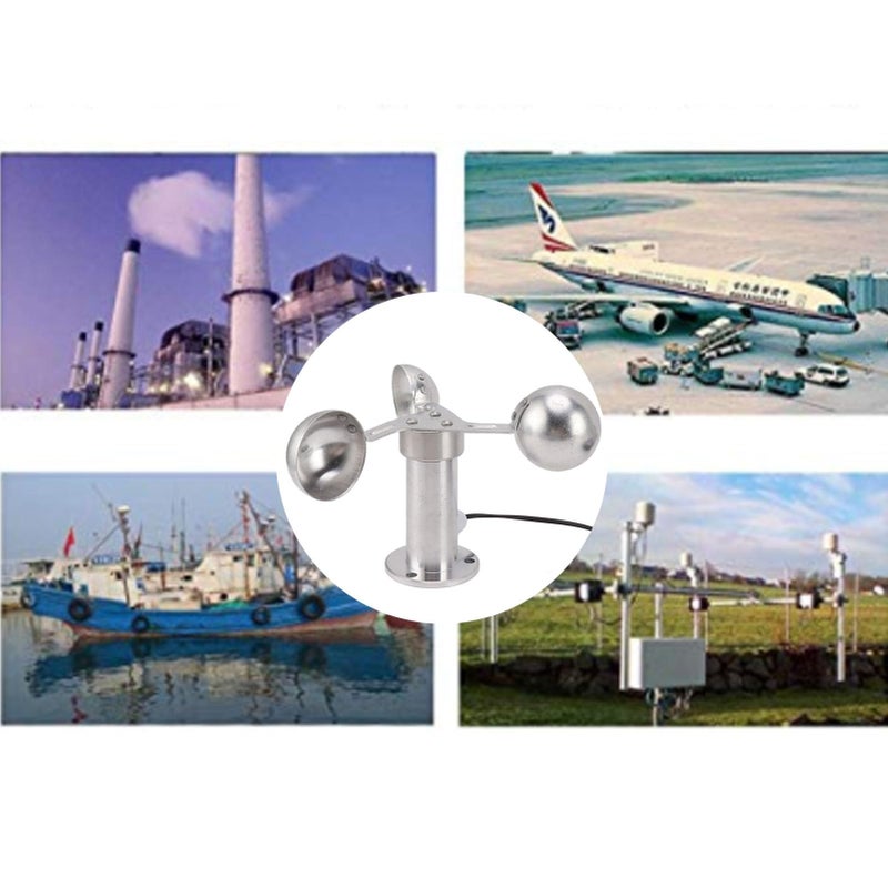 Aluminium Alloy Wind Speed Meter 3 Cups Anemometer For Meteorological Monitoring - Image 5