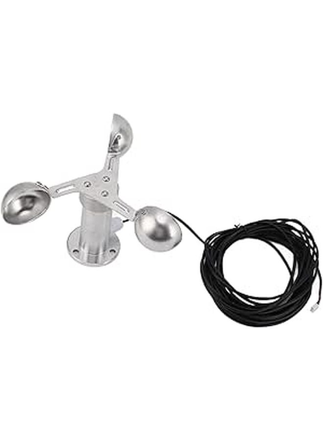 Aluminium Alloy Wind Speed Meter 3 Cups Anemometer For Meteorological Monitoring - Image 1