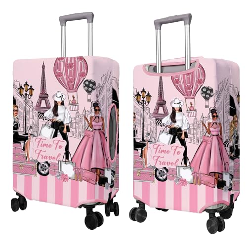 PtRug Travel Luggage Cover Suitcase Protector Fits 1832 Inch Wheel Covers PatternedTravel Related Items Flower Luggage Protector Elastic XL - Image 3
