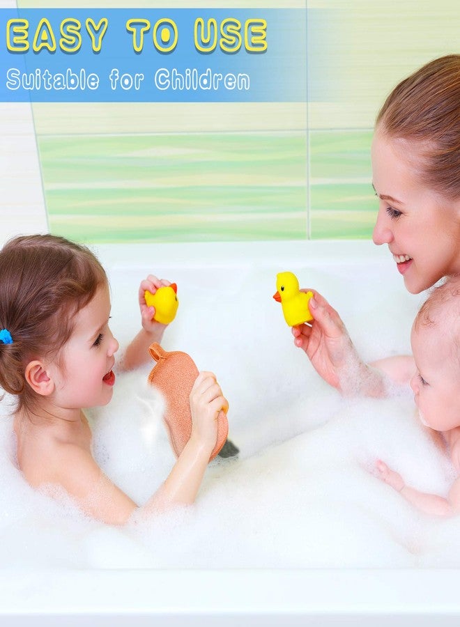 Tatuo 4 Pieces Baby Bath Sponge Cotton Baby Sponge Toddler Soft and Absorbent Loofah for Kids Babies Men Women(Red, Purple, Green, Orange) - Image 4