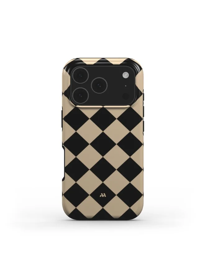 موبكوس جراب iPhone 17 Pro Max Classic Diamond Premium متوافق مع غطاء صلب مزدوج الطبقات مع حماية من السيليكون - غطاء مقاوم للخدوش والصدمات