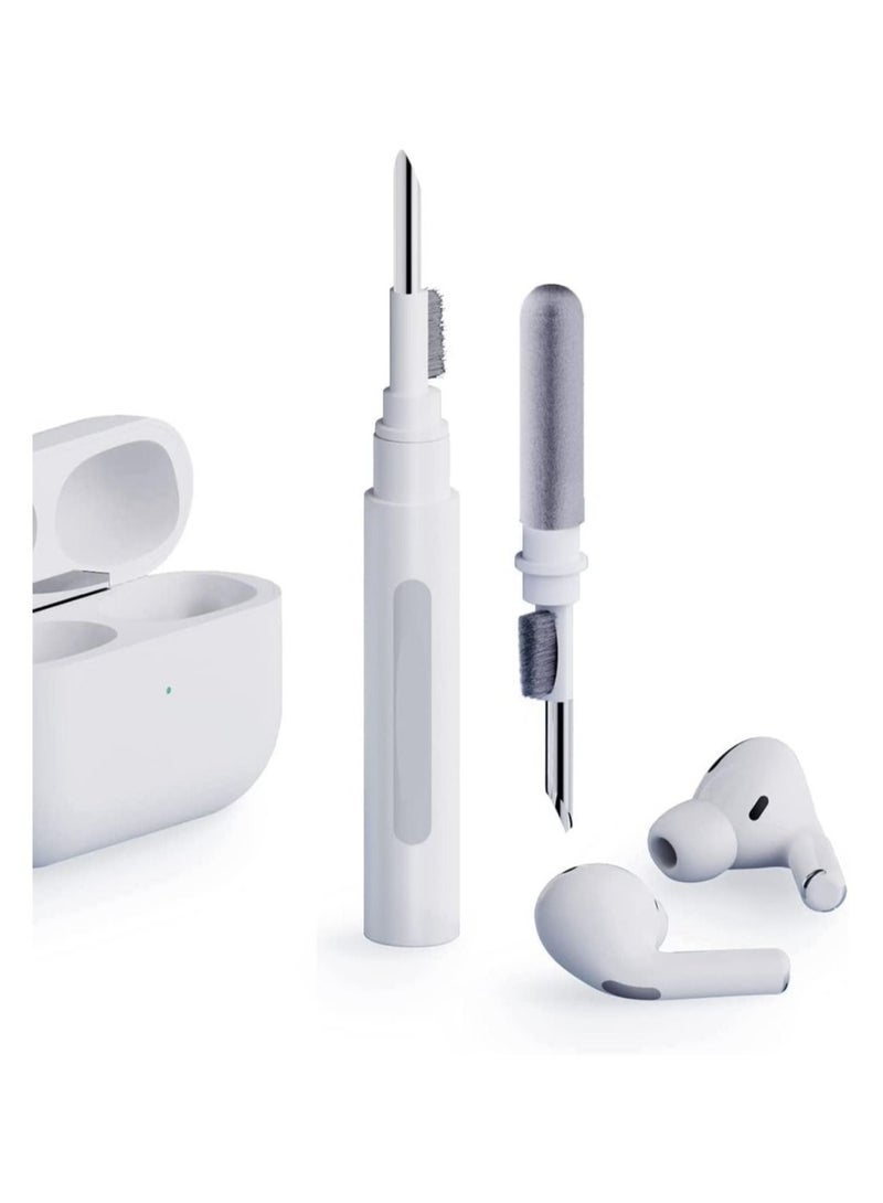 Cleaner Kit for Airpods Pro 1 2 Multi Function Cleaning Pen Soft Brush for Bluetooth Earphones Case Wireless Earphones Wireless Earbuds Cleaning Tools for Huawei Samsung MI Earbuds White - Image 1