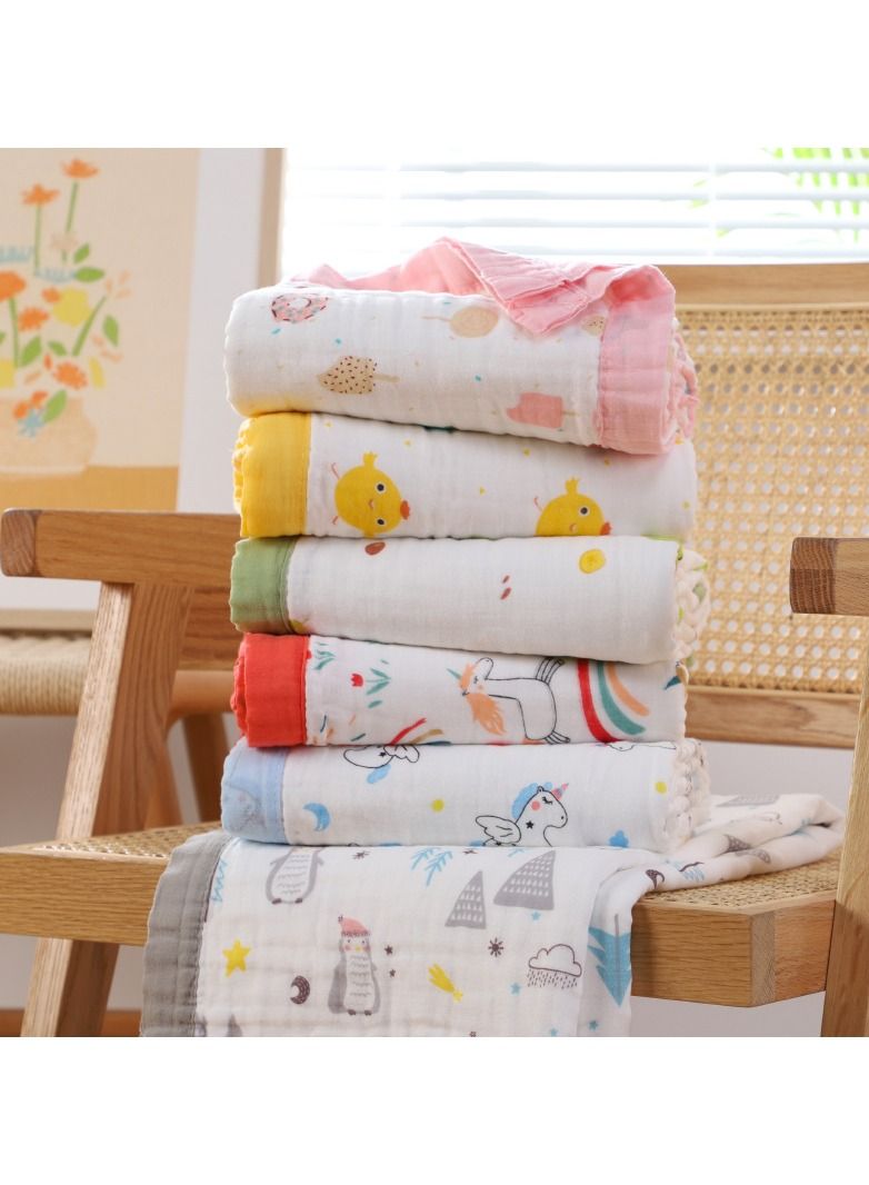 Pure Cotton Cartoon Printed Bath Towels