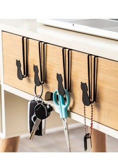 Generic Set of 3 Modern Metal Wall Hooks for Bedrooms and Kitchens - No Holes Needed, Perfect for Hats, Towels, Wallets and Bathrobes  - Image 2