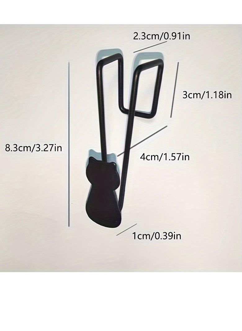 Generic Set of 3 Modern Metal Wall Hooks for Bedrooms and Kitchens - No Holes Needed, Perfect for Hats, Towels, Wallets and Bathrobes  - Image 5