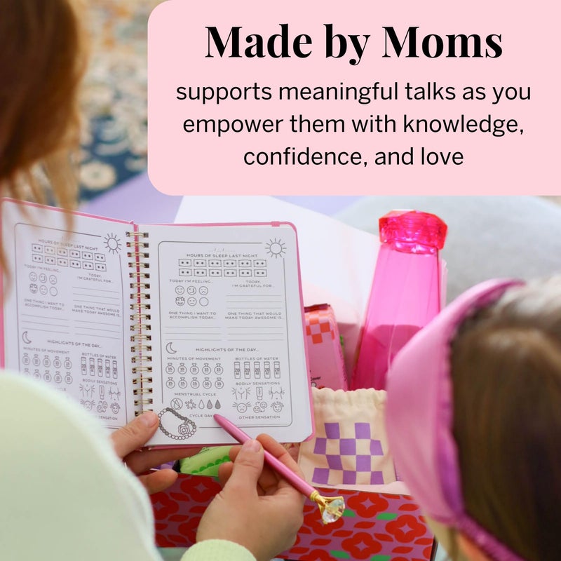 Pixie Cup Pixie Period Tracker Journal for Girls 8-12 - Pixieâ€™s My First Period Notebook with Daily Menstrual Cycle Guided Reflection For Feminine Care - First Period Gifts For Young Girls & Teens - Image 4