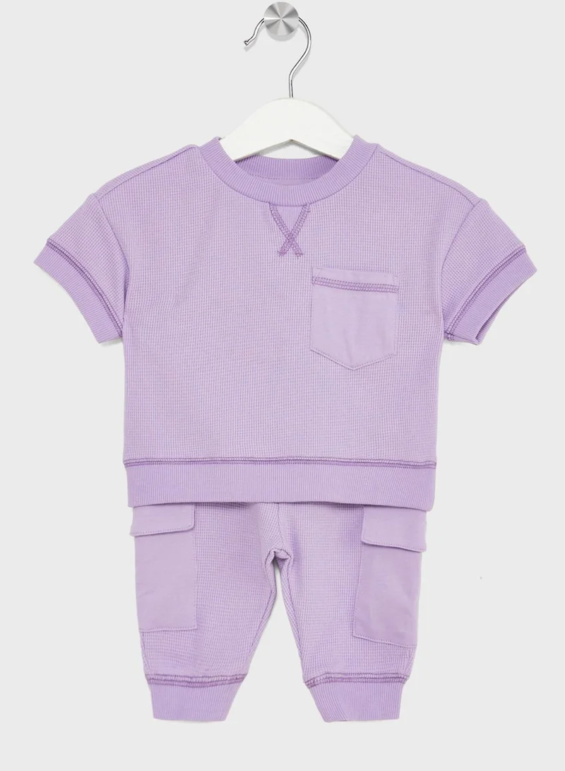 Cotton On Infant Waffle Sweater And Trackpant