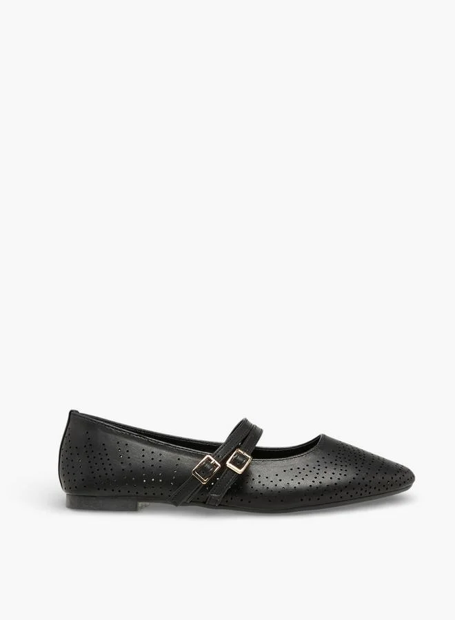 Celeste BLACK Women Buckle Closure Mary Jane Shoes for Women | Best Price UAE