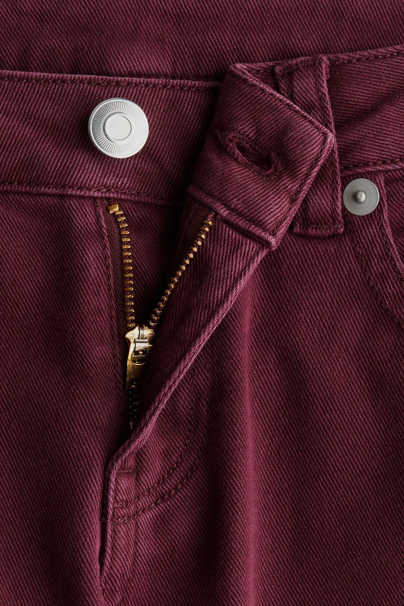 اتش اند ام جينز بحافة واسعة وخصر منخفض