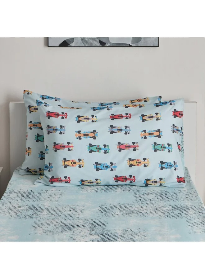 Home Box Tom Gearhead 2-Piece Road Runner Pillow Cover Set 75 x 50 cm