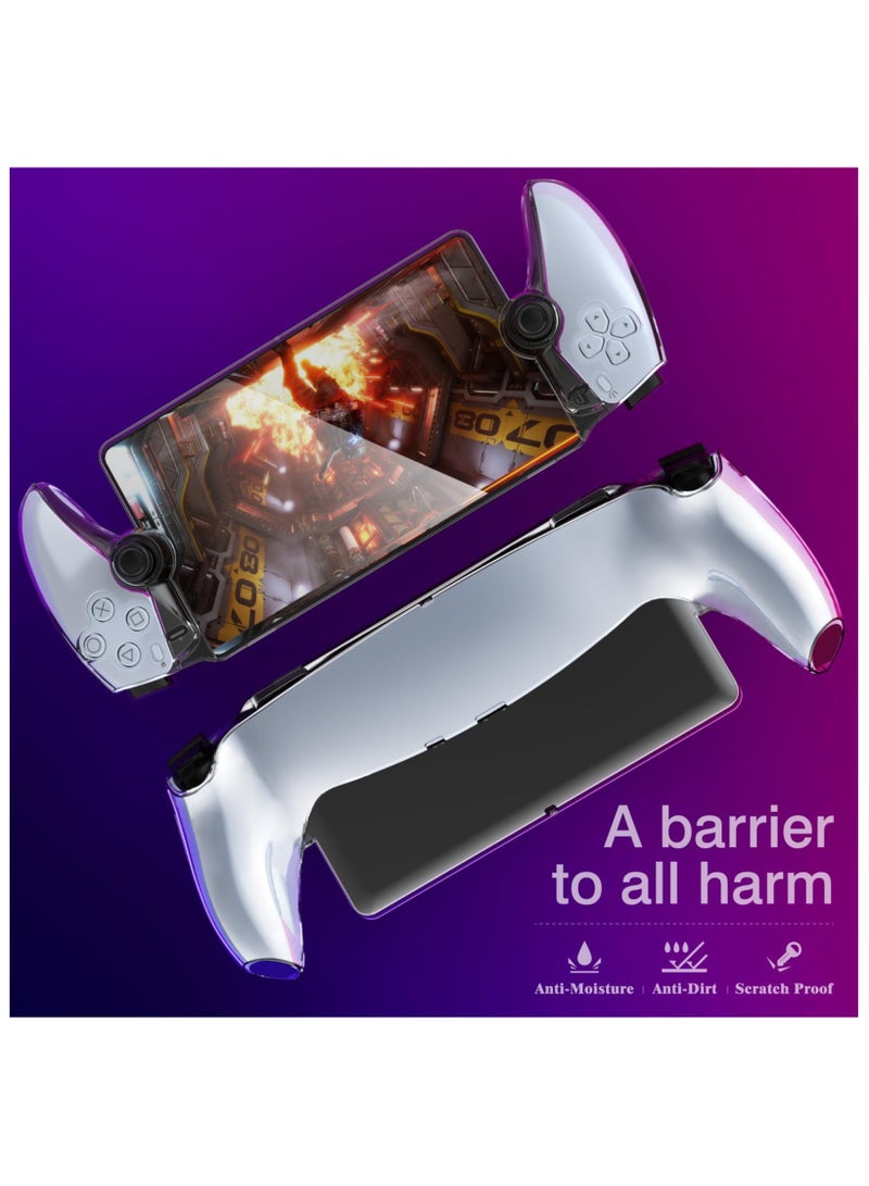 PS5 Protective Cover, for PS5 Portal Protective Case with Ergonomic Grip, for Playstation Portal Remote Player, Scratch Resistant Anti Fingerprint Crystal Clear (Clear) - Image 4