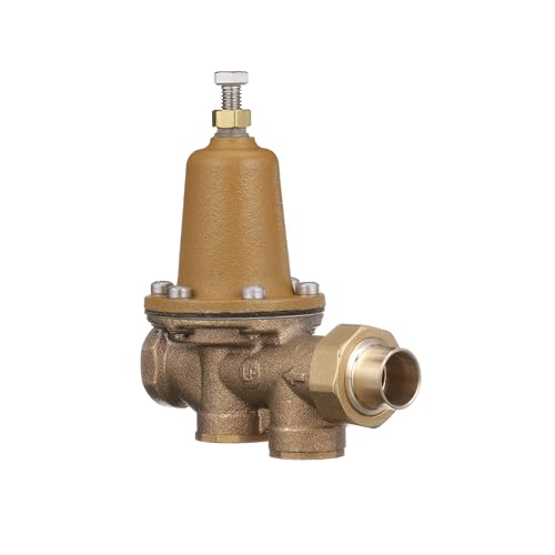 watts صمام تخفيض ضغط المياه من واتس LF25AUB-Z3 سلسلة 3/4" من سبيكة النحاس السيليكون خالية من الرصاص، مخرج اتحاد لحام x مخرج أنثوي NPT، مقعد بوليمر، ضغط قابل للتعديل من 25 إلى 75 psi، أقصى ضغط 300 psi - Image 5