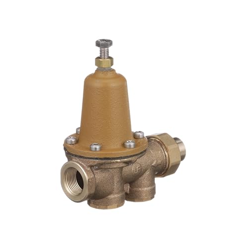 watts صمام تخفيض ضغط المياه من واتس LF25AUB-Z3 سلسلة 3/4" من سبيكة النحاس السيليكون خالية من الرصاص، مخرج اتحاد لحام x مخرج أنثوي NPT، مقعد بوليمر، ضغط قابل للتعديل من 25 إلى 75 psi، أقصى ضغط 300 psi - Image 4