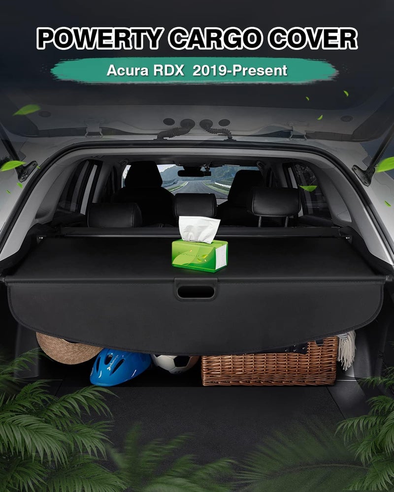 Powerty Retractable Cargo Cover for Acura RDX 2019-2022 - Trunk Shielding Shade - Image 2
