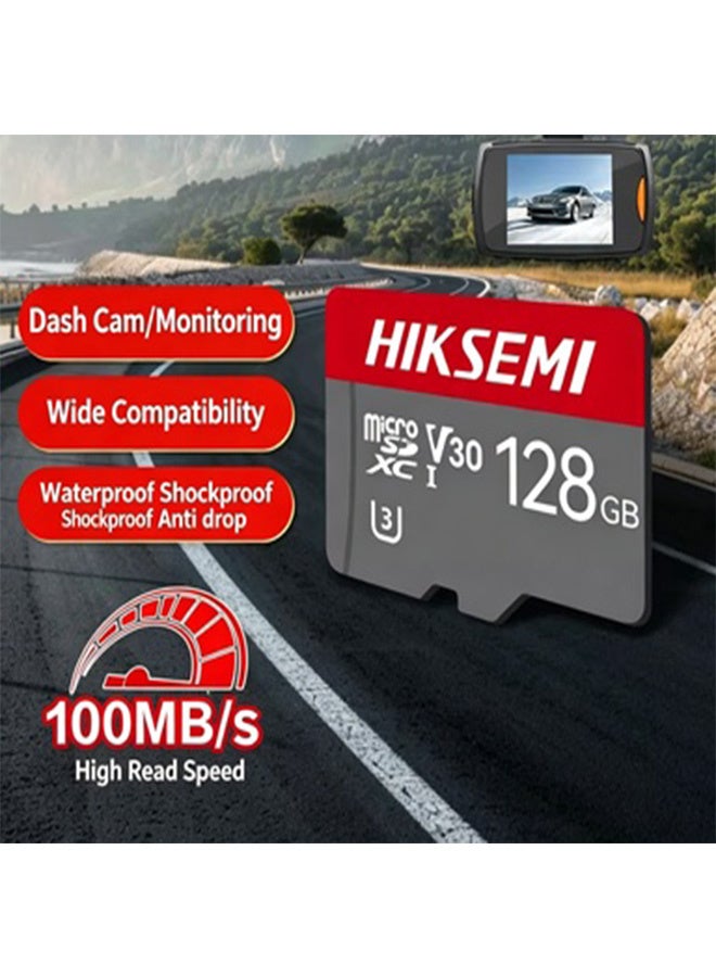 HIKSEMI D10 PRO 128GB Micro SDXC TF Card, V30 U3 Dash Cam & Surveillance Memory Card, Up to 100MB/s Read Speed, Waterproof Shockproof Micro SD Card for Car DVR, Vehicle Dash Cam & Indoor Security Camera - Image 3