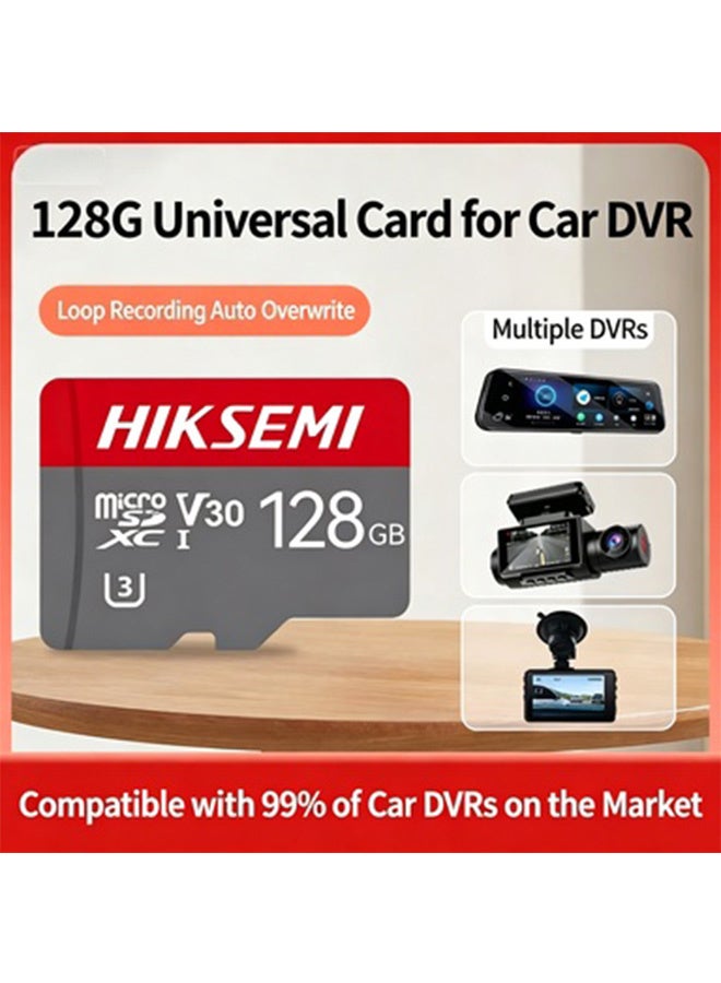 HIKSEMI D10 PRO 128GB Micro SDXC TF Card, V30 U3 Dash Cam & Surveillance Memory Card, Up to 100MB/s Read Speed, Waterproof Shockproof Micro SD Card for Car DVR, Vehicle Dash Cam & Indoor Security Camera - Image 2