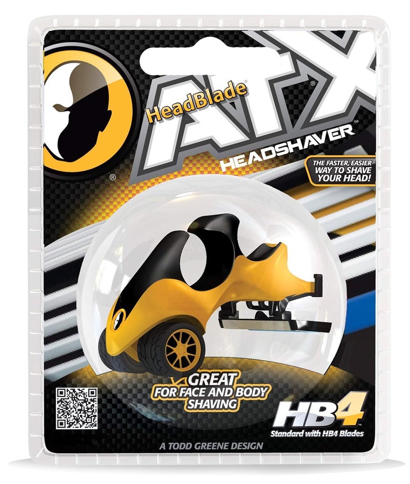 HeadBlade ATX Razor - Original - Rigid Body with Multiblade Design and Non Slip Rubber Ring for Easy Reach, Close Shave - Image 5