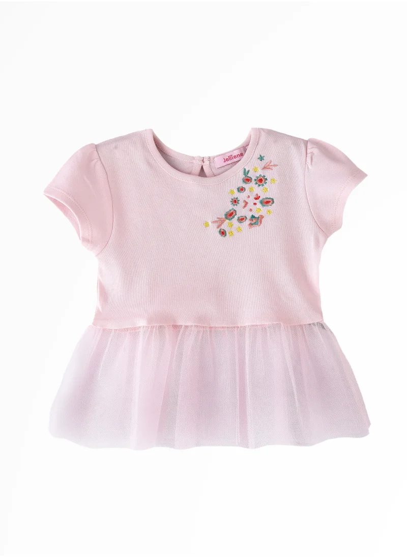 Jelliene Sunshine Squad: Girls' Comfy Cotton Tees Playful Prints & Summer Fun