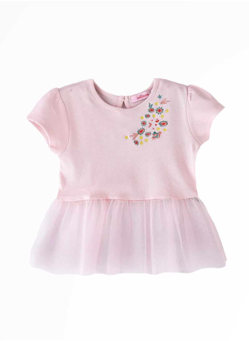 Jelliene Sunshine Squad: Girls' Comfy Cotton Tees Playful Prints & Summer Fun  - Image 1