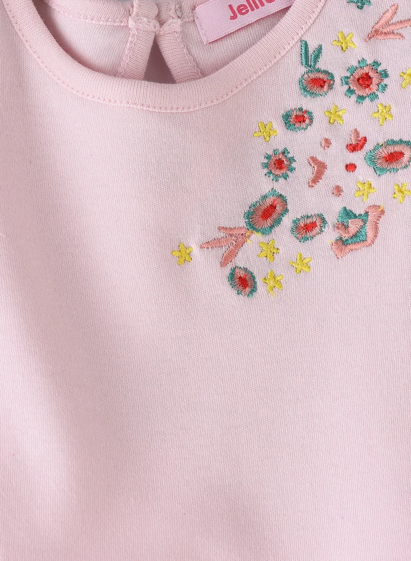 Jelliene Sunshine Squad: Girls' Comfy Cotton Tees Playful Prints & Summer Fun
