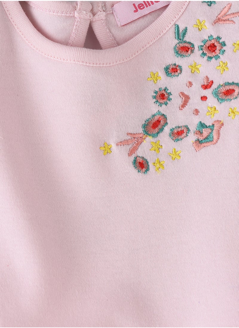 Jelliene Sunshine Squad: Girls' Comfy Cotton Tees Playful Prints & Summer Fun  - Image 3