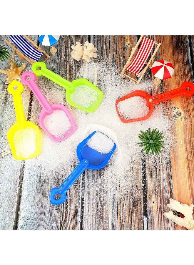 Junkin 24 Pcs 7.7 Inch Mini Plastic Sand Shovel Beach Toys Long Play Colorful Scoop Rake Sand Shovels For Beach And Garden Shoveling Digging Gardening Random Colors - Image 5