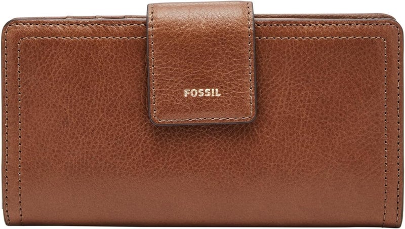 فوسيل Fossil Logan Tab Clutch - Brown - Image 1