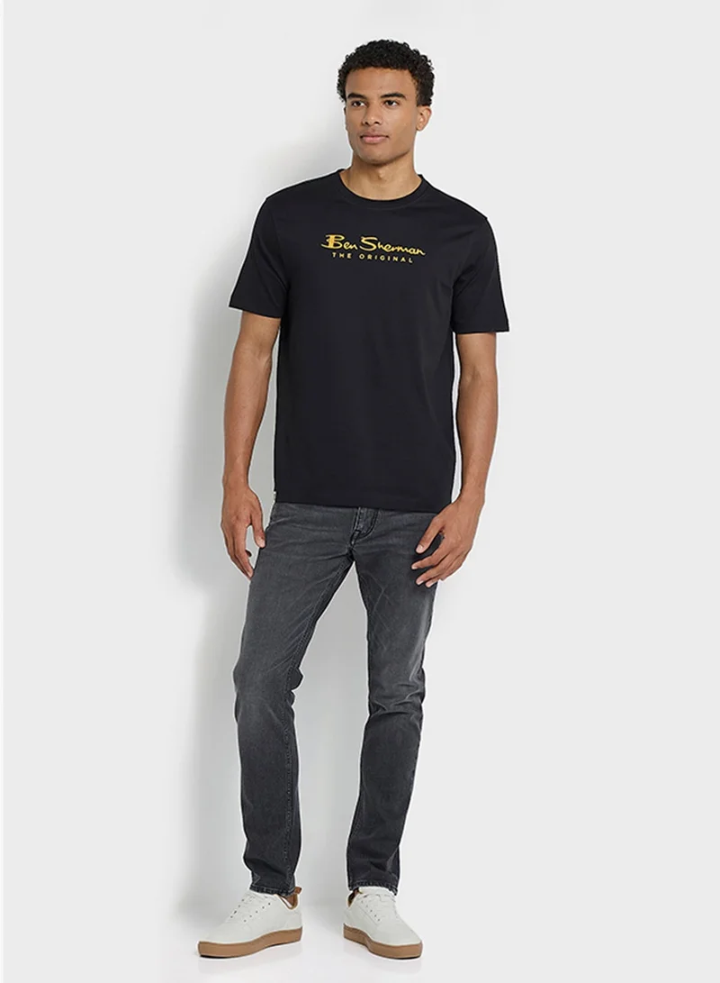 Ben Sherman  Special Technique Crew Neck T-Shirt for Men | Best Price UAE