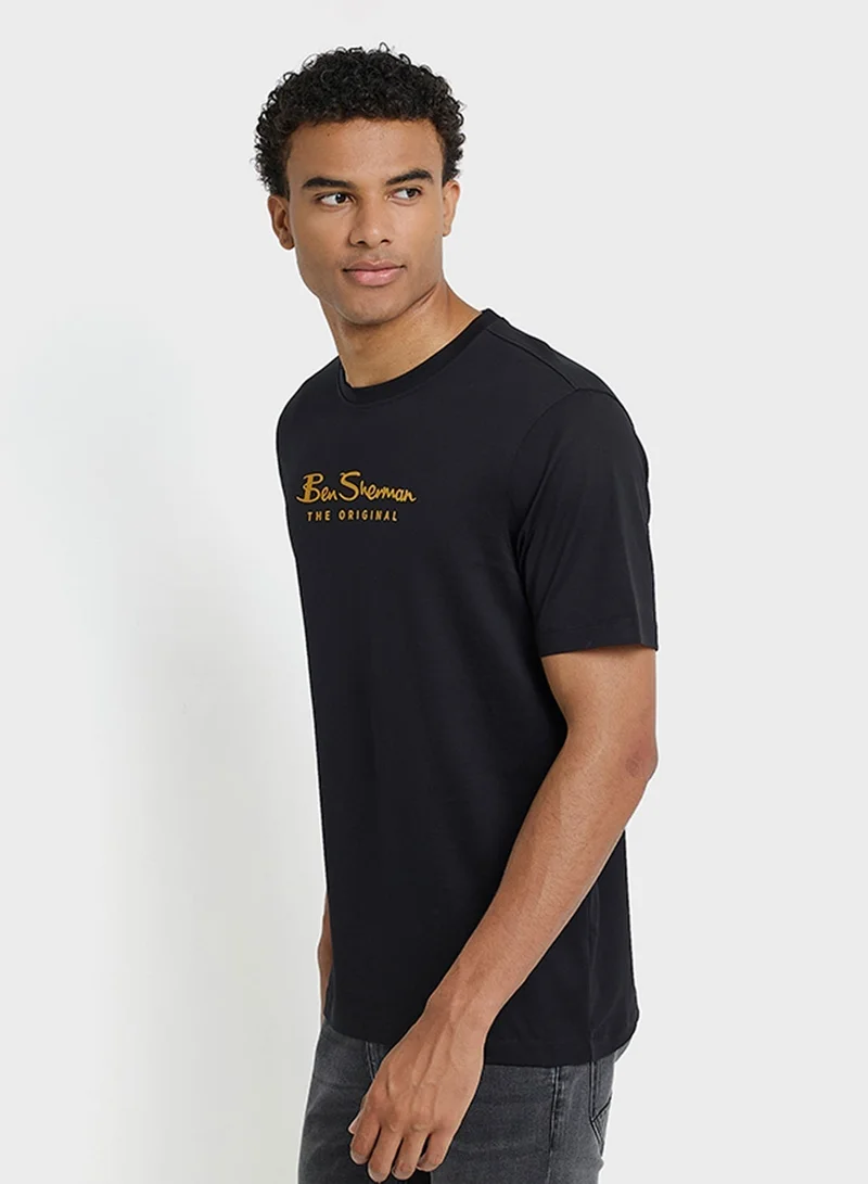 Ben Sherman  Special Technique Crew Neck T-Shirt for Men | Best Price UAE