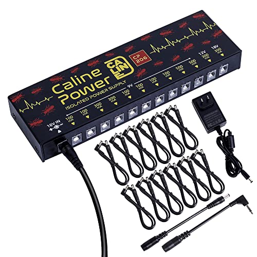 Caline Guitar Pedal Power Supply, True Isolated Pedalboard Power Supply with 12 Outputs, Noiselessly CP-206 - Image 1