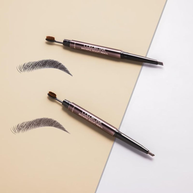 Colorbar Browful Sculpt Pencil Cool Brunette Waterresistant LongLasting Naturallooking brows Cruelty Free Dermatologically Tested and Waterproof - Image 3