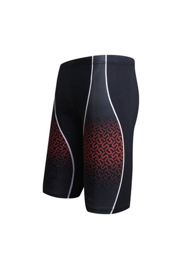 Generic - Swimming Trunks Men's Double-layer Sports Plus Size Five-point Trunks Swimming Trunks Quick-drying Hot Spring Swimming Trunks Racing Pants Wholesale-Color:17- - Image 1