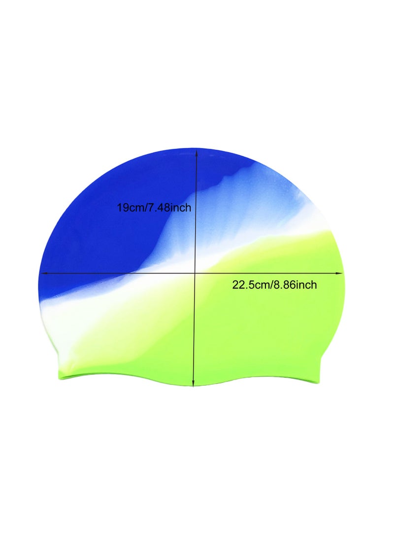 Generic Silicone kids Swim Cap,Flexible Boys Girls Waterproof Swimming Cap,Great for Short and Long Hair - Image 2