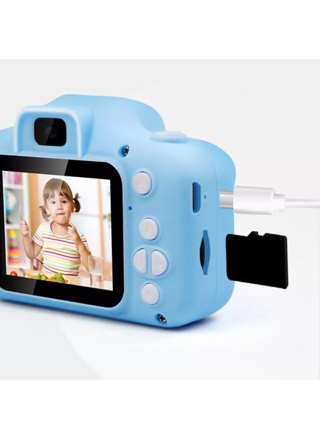 Kids Digital Camera for Boys & Girls – Blue Selfie Camera with Video Recording, Games & Music Player | Fun & Educational Toddler Camera for Age 3–12 | Great Birthday & Children’s Day Gift | Durable, Rechargeable & Easy to Use | Child-Safe Design