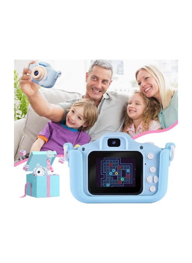 Kids Digital Camera for Boys & Girls – Blue Selfie Camera with Video Recording, Games & Music Player | Fun & Educational Toddler Camera for Age 3–12 | Great Birthday & Children’s Day Gift | Durable, Rechargeable & Easy to Use | Child-Safe Design