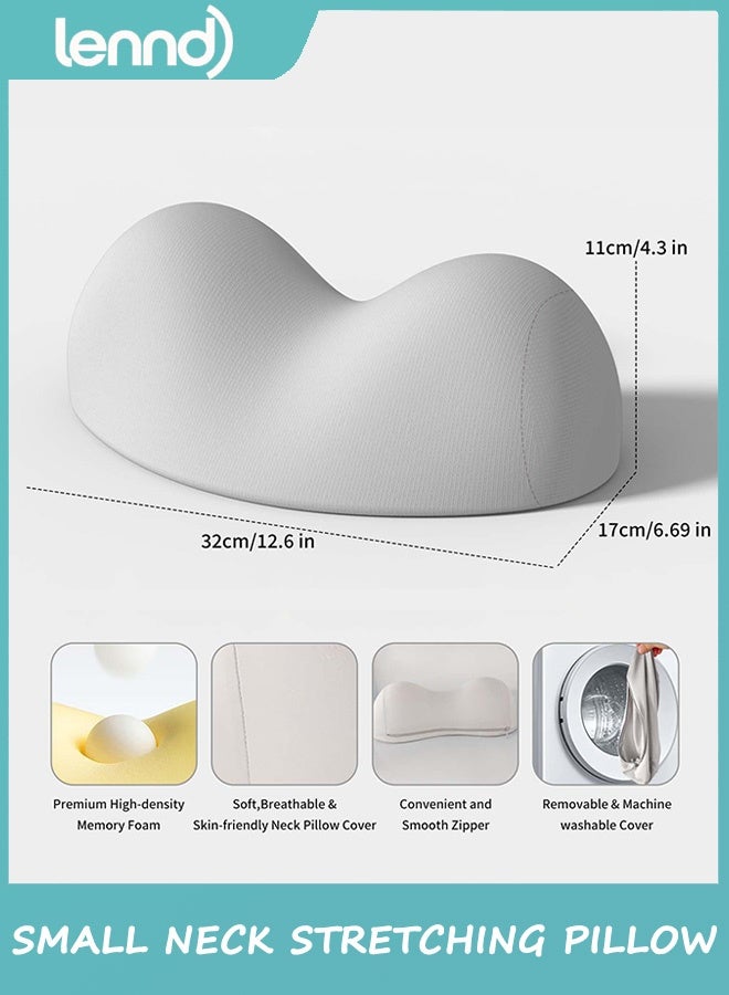 LENND Small Neck Stretcher Pillow for Pain Relief, Medium Soft Cervical Traction Device Neck Mild Support Pillow Foam Cervical Neck Pillow for Tension Muscle Relax Relief - Image 3