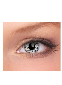 ColourVUE Crazy lenses - White Leopard Cosplay Lenses Yearly Disposable - 2 Lenses  - Image 1